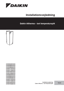 EHVH-CB, EHVX-CB_4PDA384971-1E_2018_02_Installation manual_Danish download